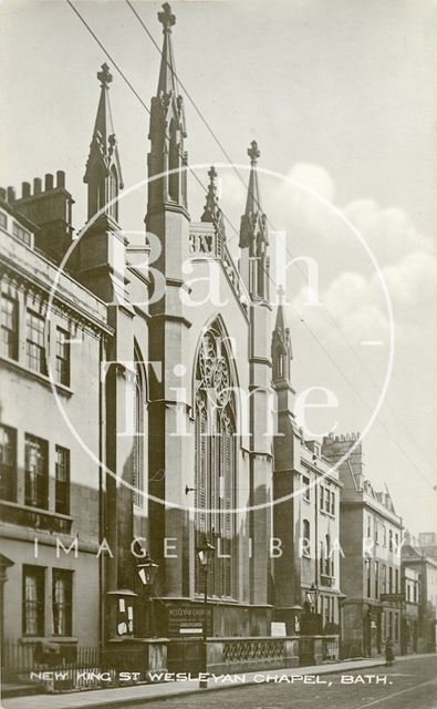 View from street of New King Street Wesleyan Chapel, Bath c.1912