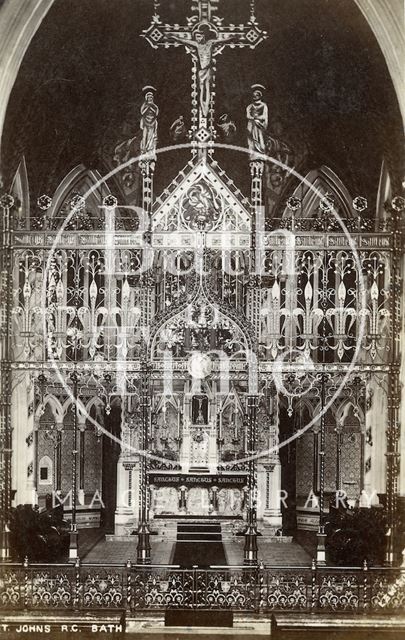 The Altar of St. John the Evangelist R.C. Church, Bath c.1906