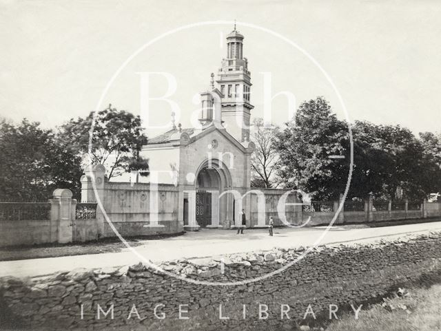 Entrance to Lansdown Cemetery with arch by H.E. Goodridge, Bath c.1880