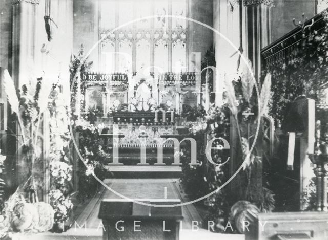 Interior of All Saints' Church, Weston, Bath c.1900