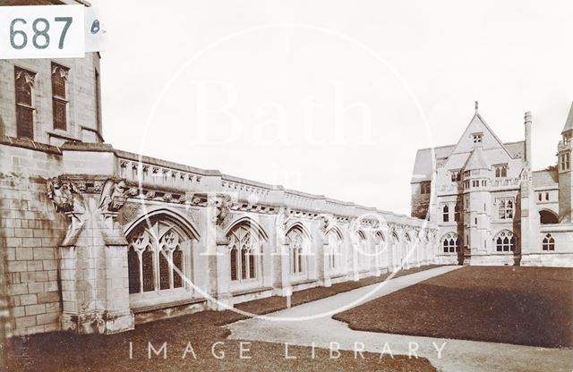 St. Peter's Cloister, Downside Abbey, Somerset (built 1898) c.1905