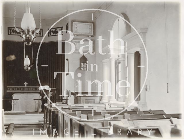 Interior of Hardenhuish Church, Chippenham, Wiltshire c.1903