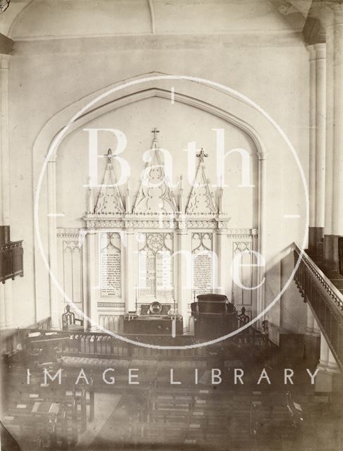 Interior of Christ Church, Julian Road, Bath c.1890