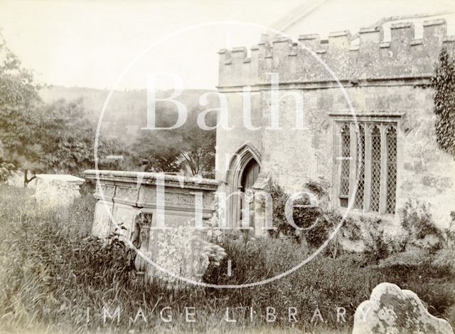 Englishcombe Church (part of south side) c.1890