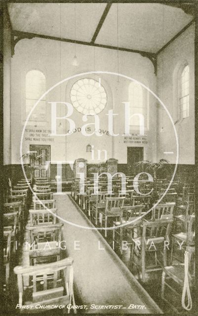 First Church of Christ Scientist, Charlotte Street, Bath (interior), Bath c.1950