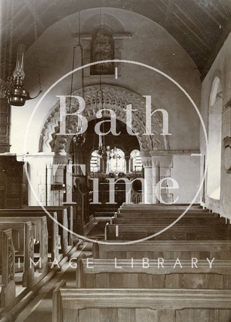 Interior of St. Mary Magdalene Church, Langridge c.1900