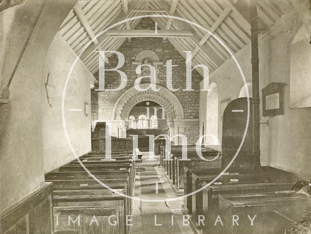 Interior of St. Mary Magdalene Church, Langridge c.1910