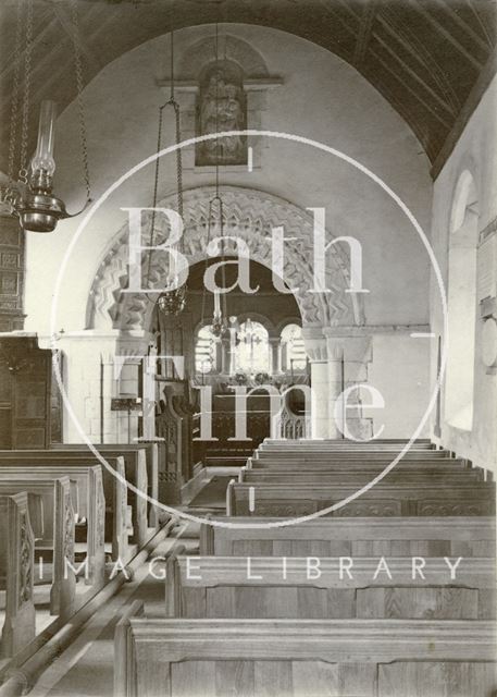 Interior of St. Mary Magdalene Church, Langridge c.1910