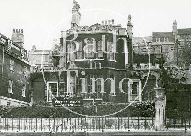 Trinity Presbyterian Church before restoration, the Vineyards, Bath c.1970