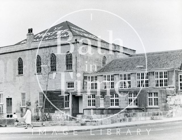 Widcombe Baptist Church (from Widcombe Hill), Bath 1968