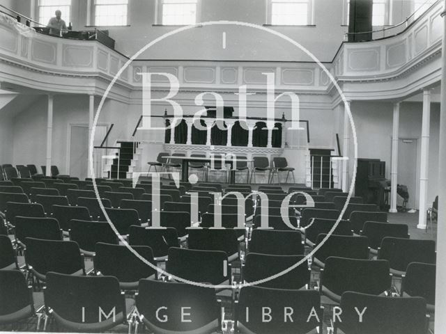 Widcombe Baptist Church new interior, Bath 1980