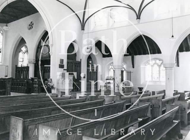 Interior of Holy Trinity Church, Combe Down, Bath 1980