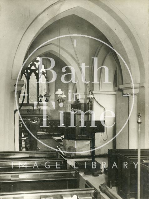 Interior of St. Margaret's Church, Queen Charlton, Somerset 1929