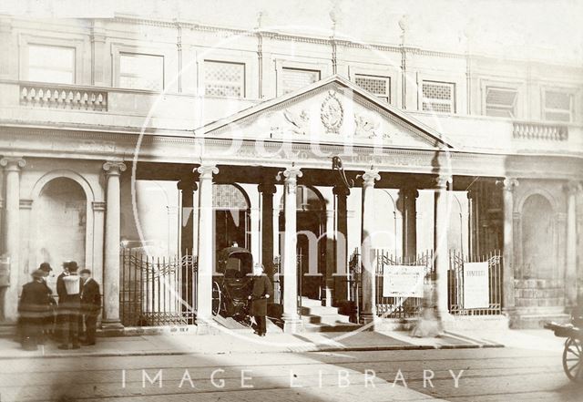 King's and Queen's Baths, view of Stall Street Entrance, Bath c.1890