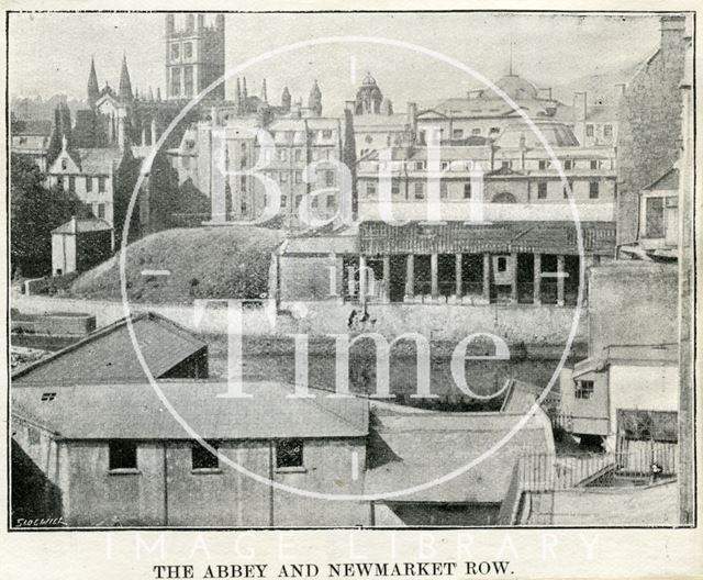 The Abbey and Newmarket Row, Bath c.1890?