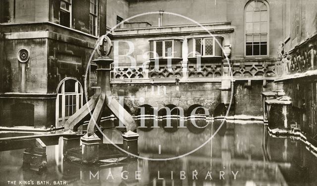 King's Bath - view looking east, Bath c.1912