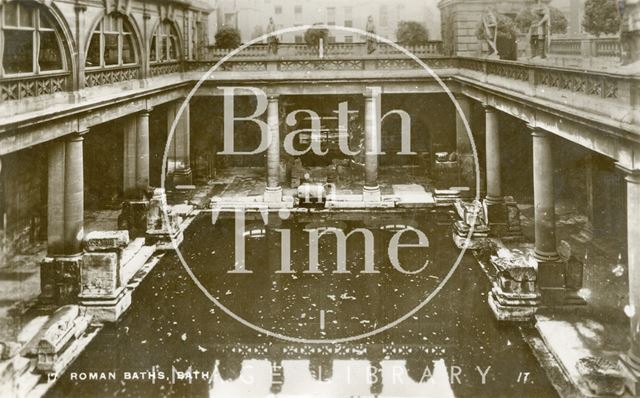 Roman Great Bath looking east, Bath c.1930?