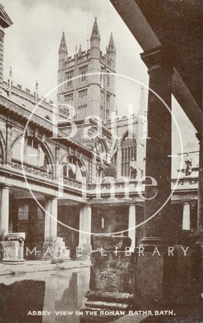 Roman Bath, Bath looking northeast c.1930