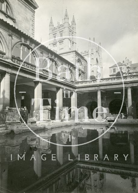 Roman Bath looking northeast, Bath c.1930