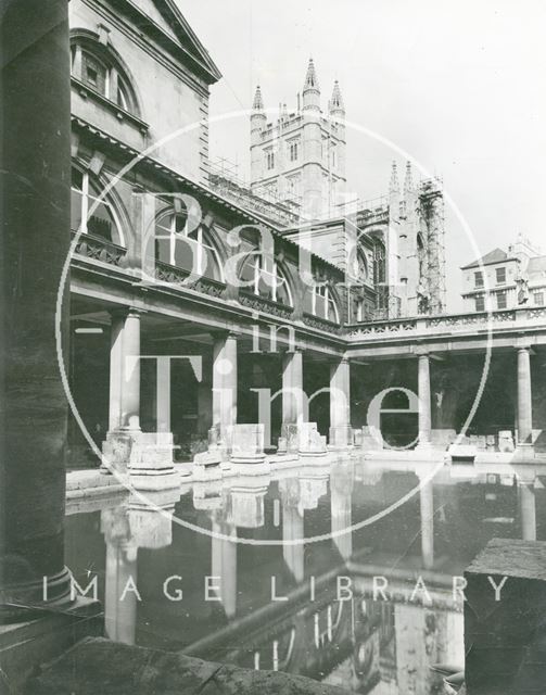 Roman Bath looking northeast, Bath 1952