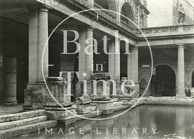 Roman Bath looking northeast, Bath c.1925