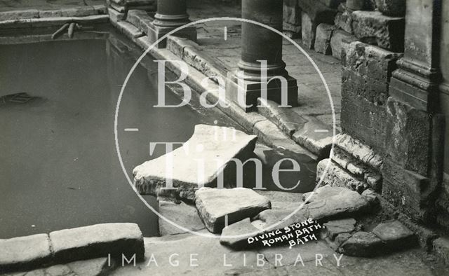 The Diving Stone, Roman Baths, Bath c.1934