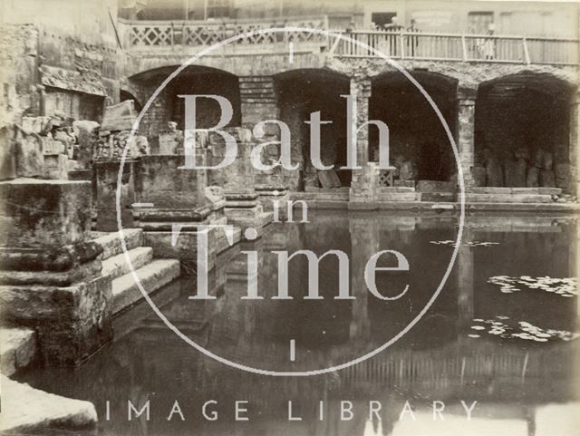 An early view of the Roman Baths, Bath c.1890