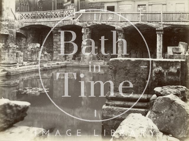 An early view of the Roman Baths, Bath c.1890