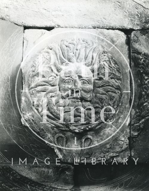 Gorgon's Head - Roman Temple, Roman Baths, Bath c.1907