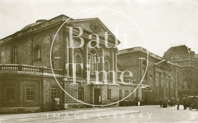 Pump Room from the northeast corner of Abbey Church Yard, Bath c.1930