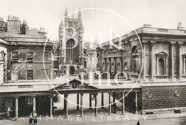 The Grand Pump Room, viewed from the Grand Pump Room Hotel, Bath c.1910