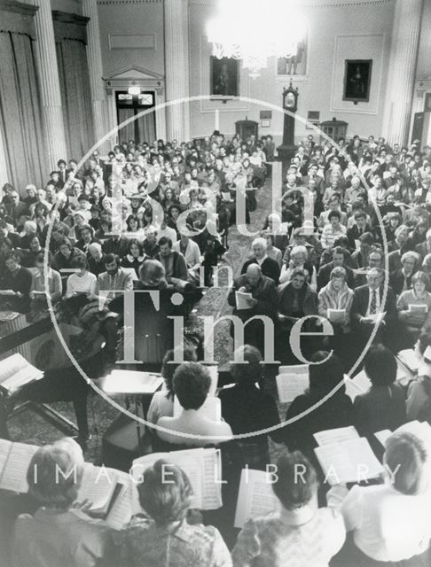 Carols by Candlelight in the Pump Room with the Bath Bach Choir 1983