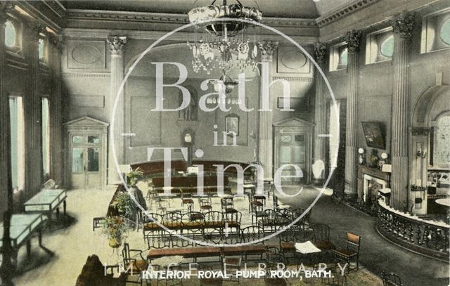 Interior of the Pump Room, Bath c.1910