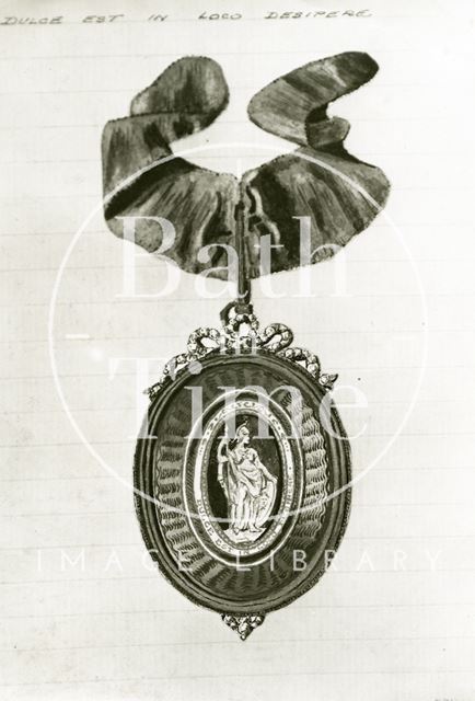 Drawing of the Pump Room Master of the Ceremonies Badge 1777