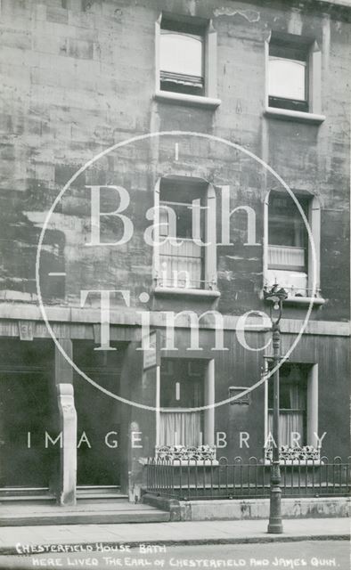 Home of Lord Chesterfield and James Quinn, Pierrepont Street, Bath c.1920