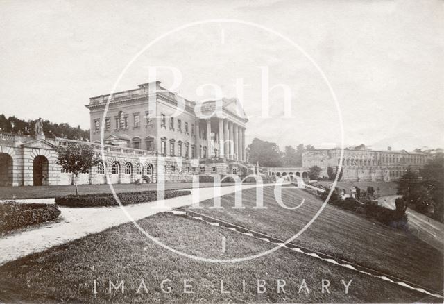 Prior Park, Bath - looking west towards ruined Chapel, Bath c.1880