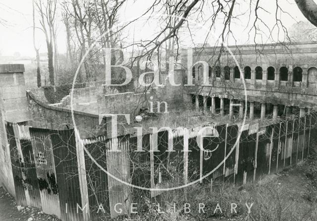 Ruined Prior Park Gymnasium, Bath 1993