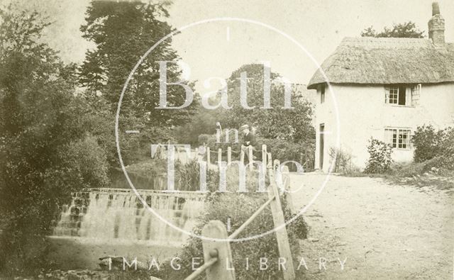 An unidentified weir and cottage, Bath c.1870