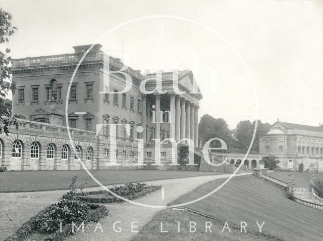 Prior Park - main block and part of the chapel, Bath c.1900