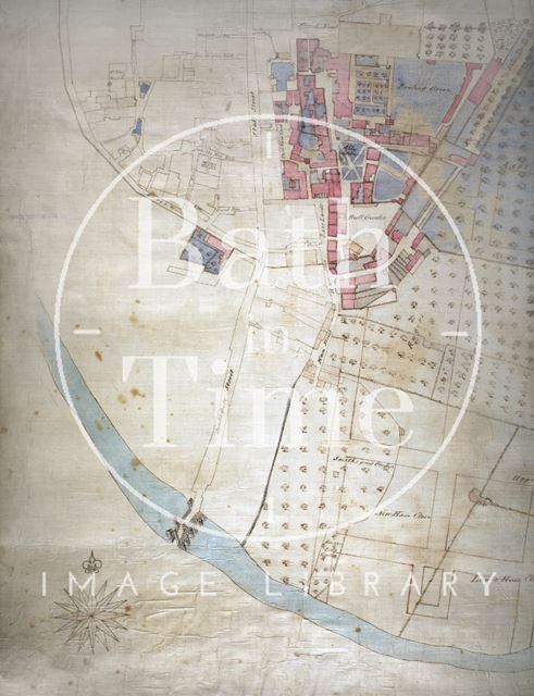 Plan of the Kingston Estate, Bath 1725 - detail