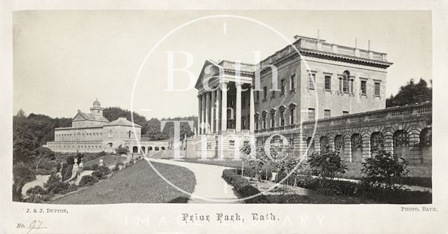 Prior Park - main block and east wing, Bath c.1870