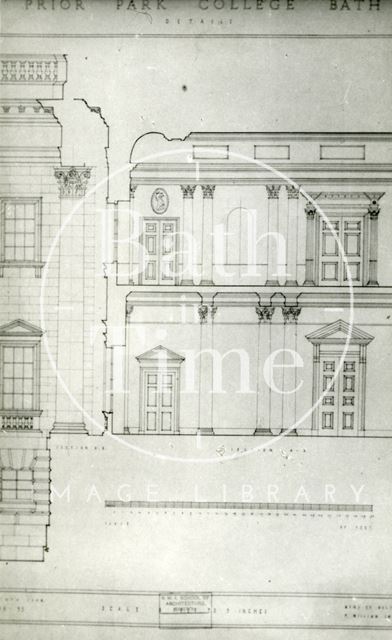 Prior Park. Details, Bath c.1935