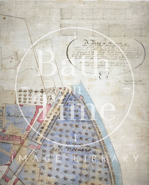 Plan of the Kingston Estate, Bath 1725 - detail