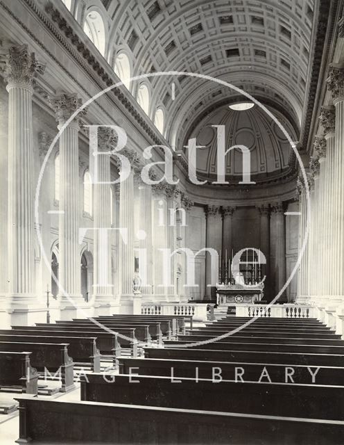 Prior Park. Interior of St. Paul's Chapel, Bath c.1890