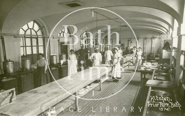 Kitchen, Prior Park, Bath c.1915