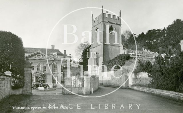 View from the roadway, Widcombe Manor, Bath c.1930