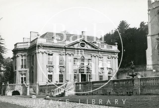 Widcombe Manor (St. Thomas à Becket Parish Church on far right), Bath c.1950