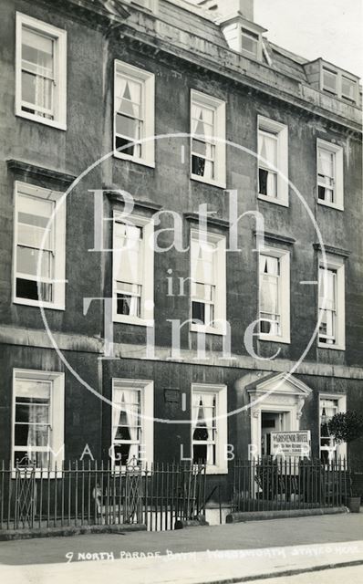 House of William Wordsworth, 9, North Parade, Bath c.1930