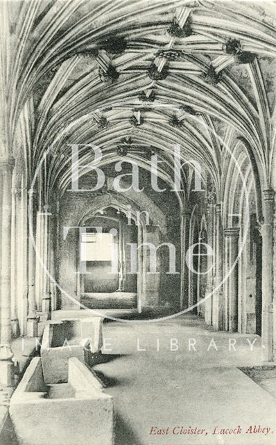 East Cloister Lacock Abbey, Wiltshire c.1910