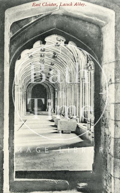 East Cloister Lacock Abbey, Wiltshire c.1910